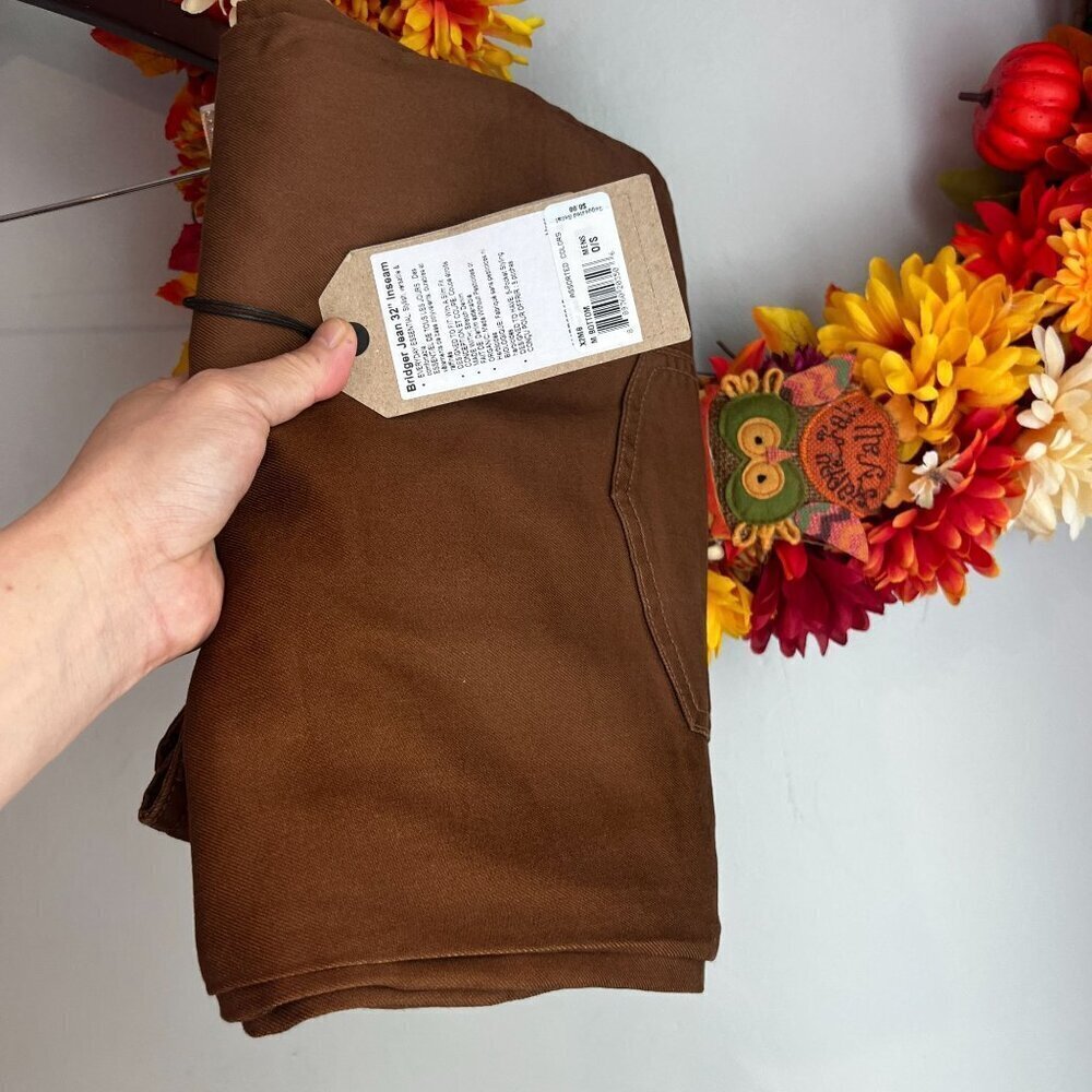 prAna Mens BRIDGER Slim Fit Stretch Jean 42"W 32" Inseam in Brown - Picture 9 of 11